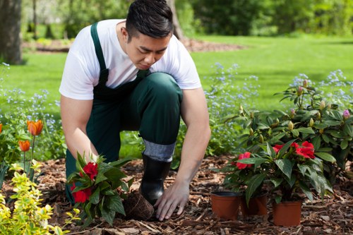 Safe storage of gardening materials and environmental controls
